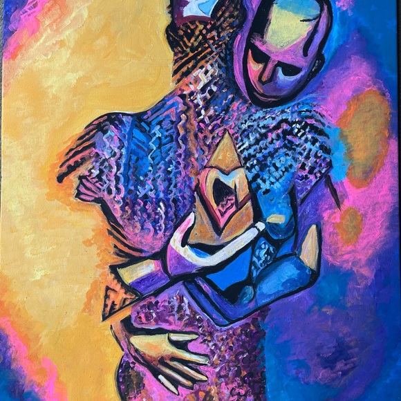 Original framed canvas artwork - Picture 2 of 2